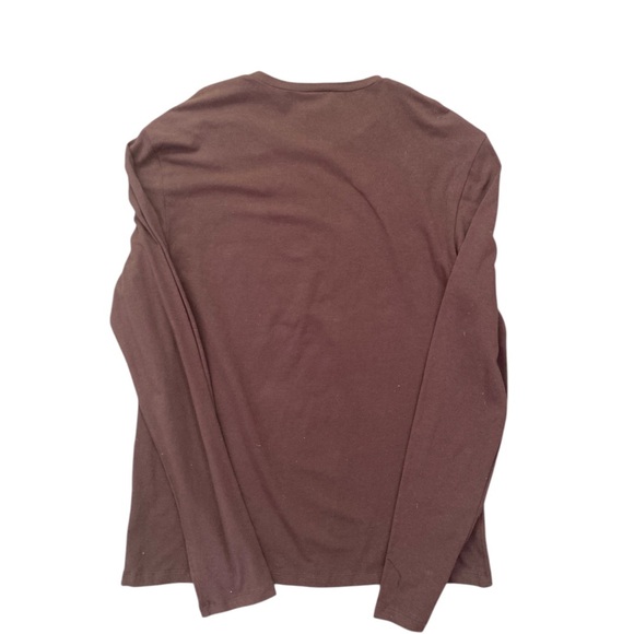 Versace Jeans Couture Velvet Burnout Detailed Long Sleeve Shirt Brown Blue Men’s - Picture 3 of 9